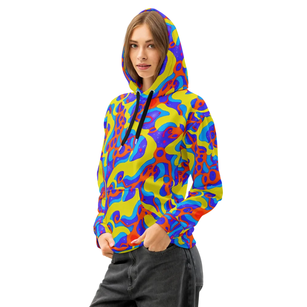 Elmyr's Enigma on Cotton Hoodie — Left Front