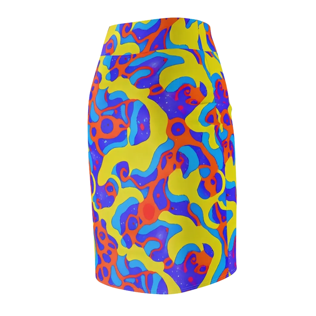 Elmyr's Enigma on Pencil Skirt — Back Side