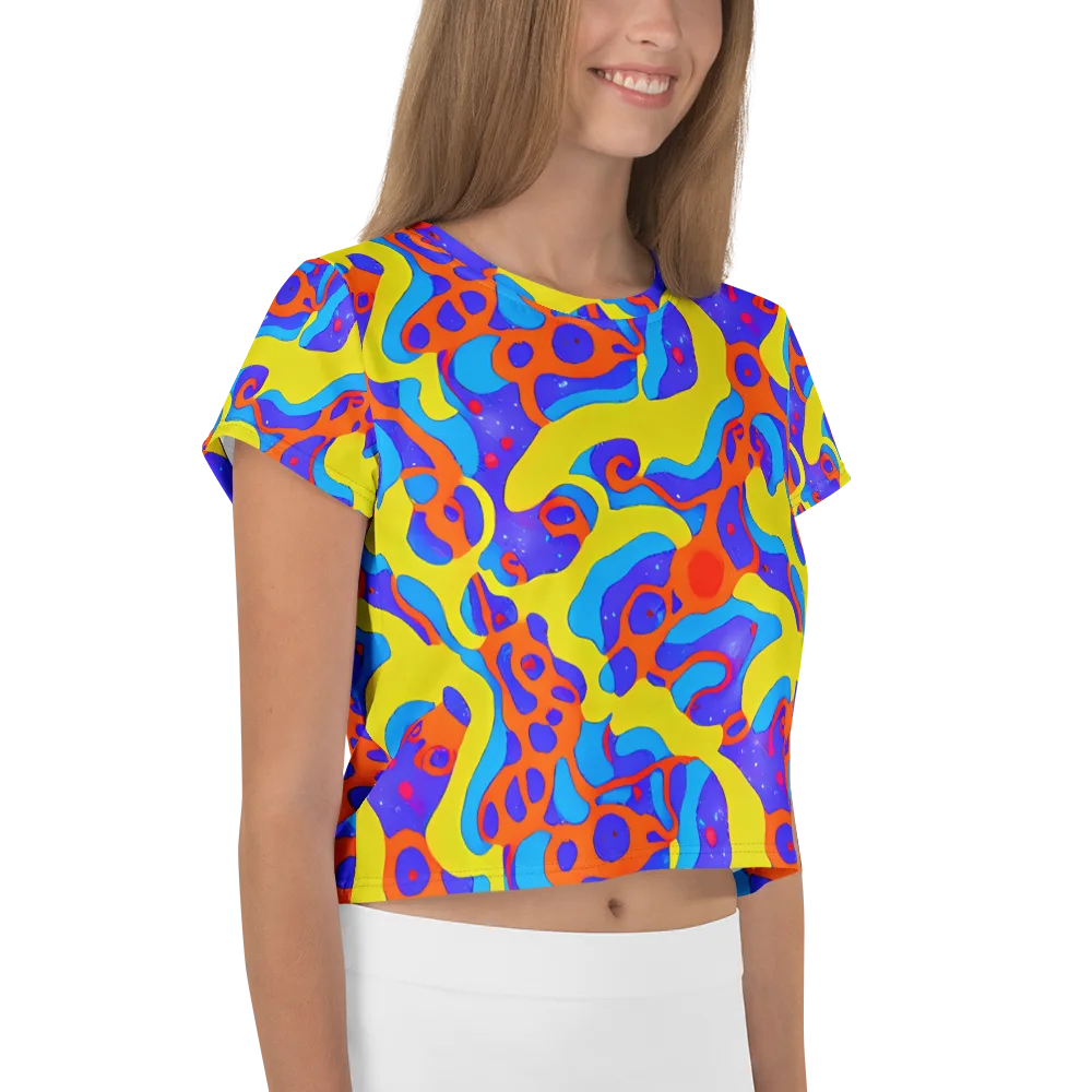 Elmyr's Enigma on Crop Tee — Right