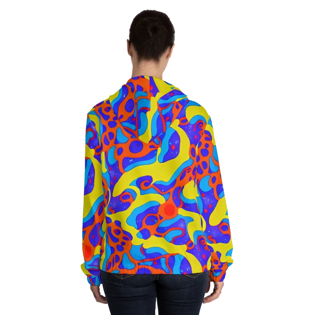 Elmyr's Enigma on Women's Full-Zip Hoodie — Back On Person