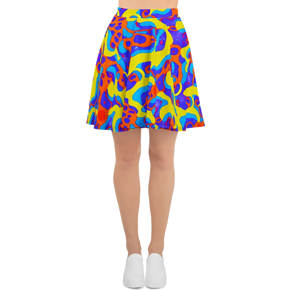 Elmyr's Enigma on Skater Skirt — Front