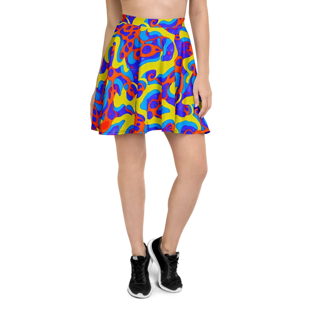 Elmyr's Enigma on Skater Skirt — Front