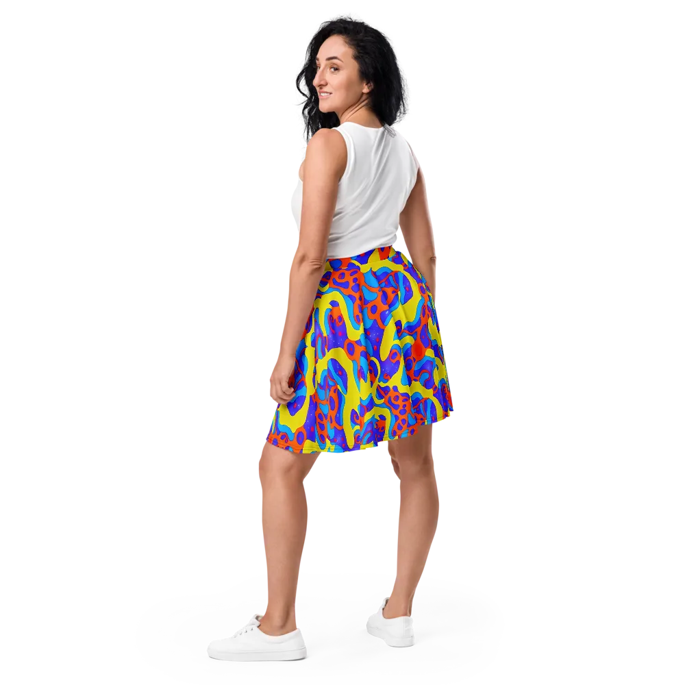 Elmyr's Enigma on Skater Skirt — Back