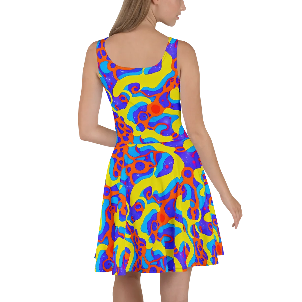 Elmyr's Enigma on Skater Dress — Back