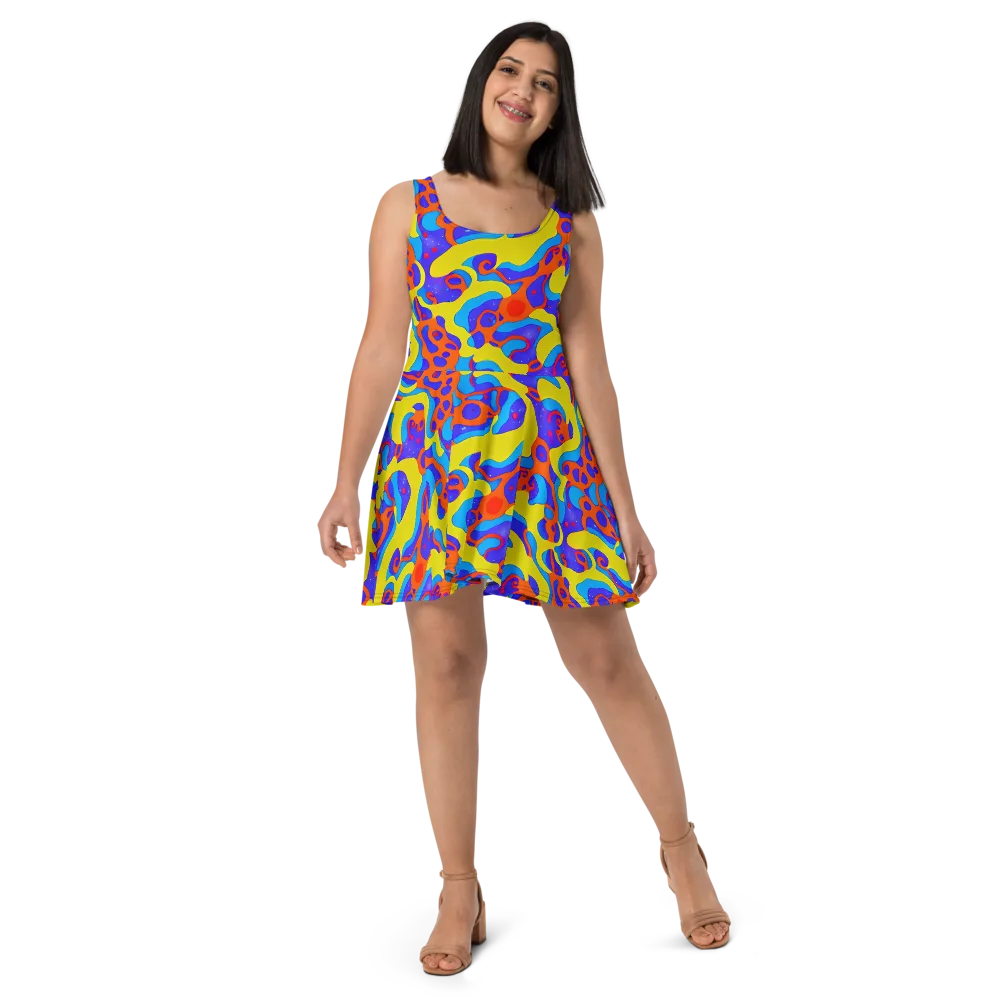 Elmyr's Enigma on Skater Dress — Front