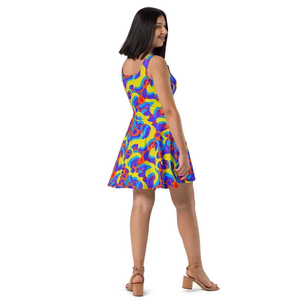 Elmyr's Enigma on Skater Dress — Right