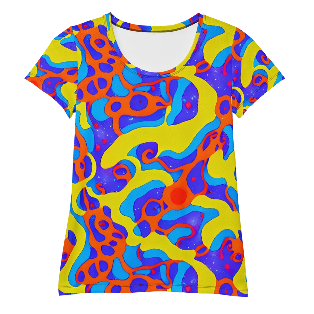 Elmyr's Enigma on Women's Athletic T-Shirt — Front