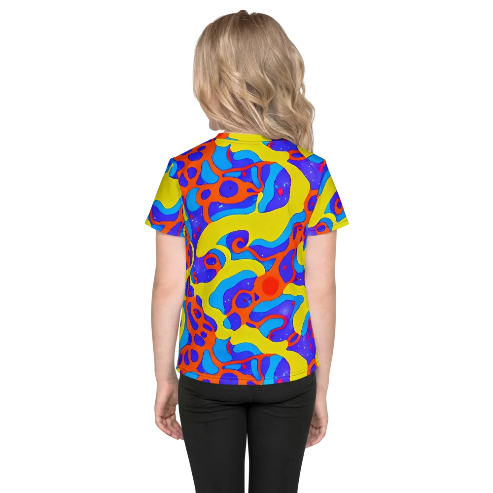 Elmyr's Enigma on Kids Crew Neck T-Shirt — Back