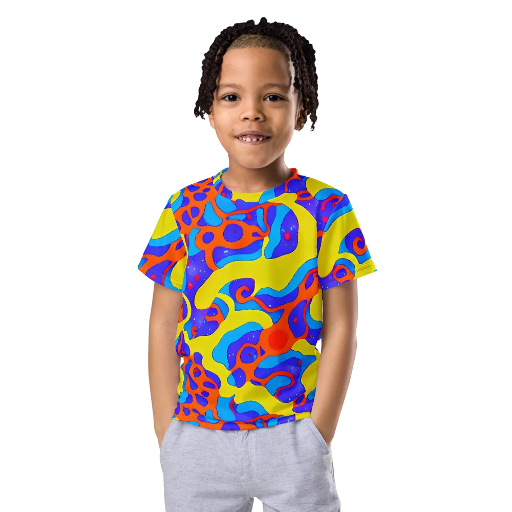 Elmyr's Enigma on Kids Crew Neck T-Shirt — Front