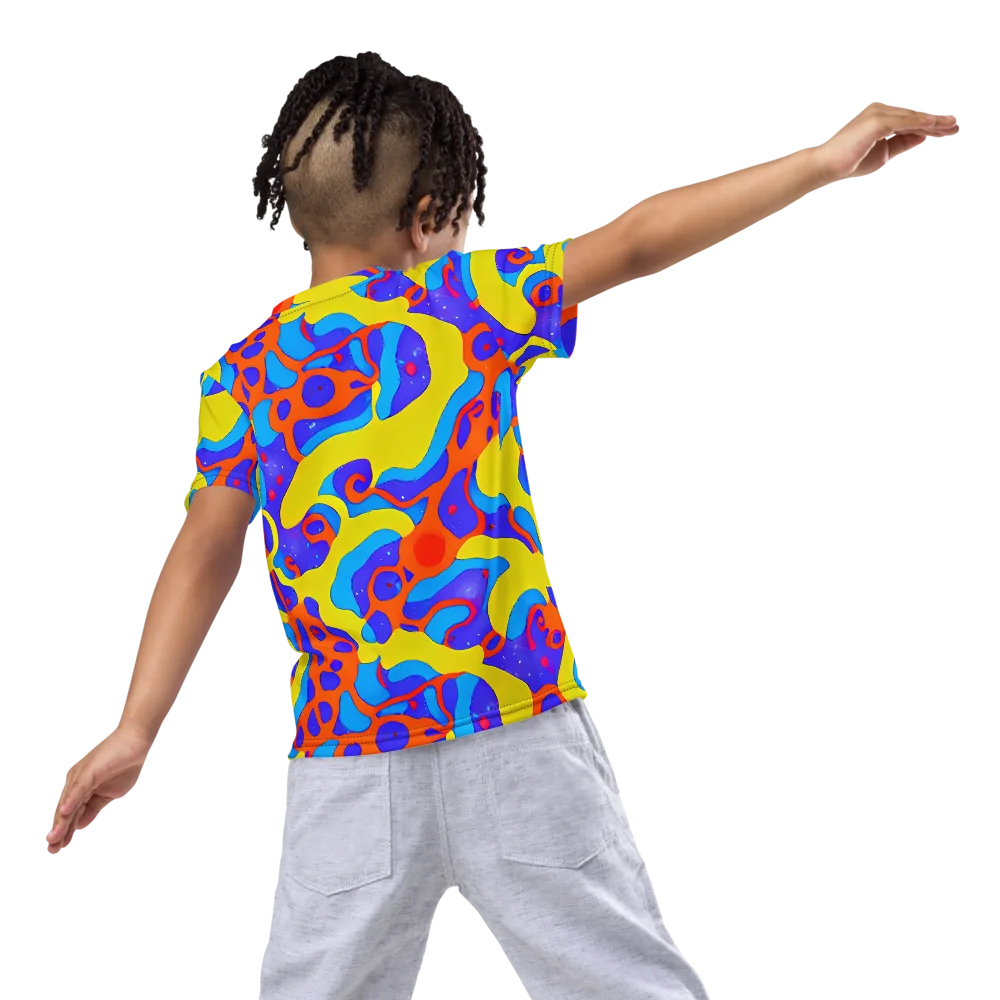 Elmyr's Enigma on Kids Crew Neck T-Shirt — Back