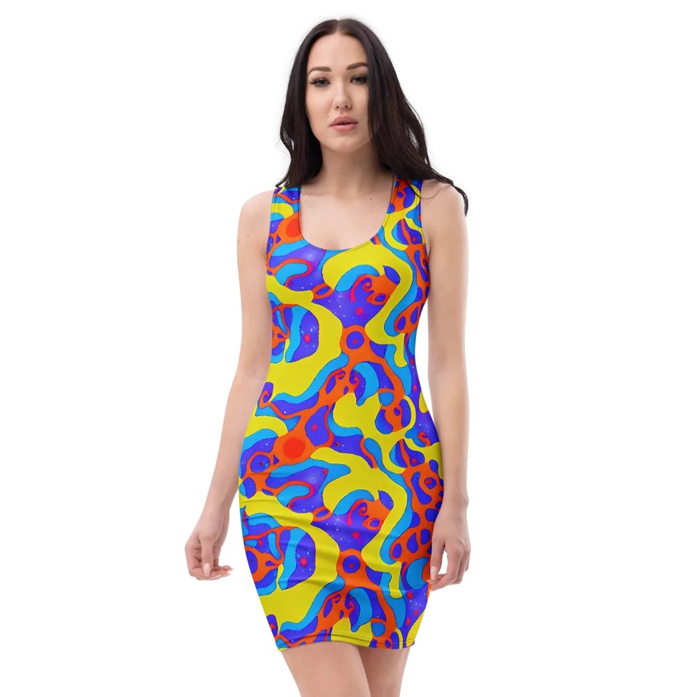 Elmyr's Enigma on Bodycon Dress — Front
