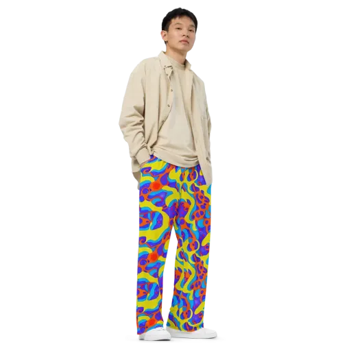Elmyr's Enigma on a Wide-Leg Pants