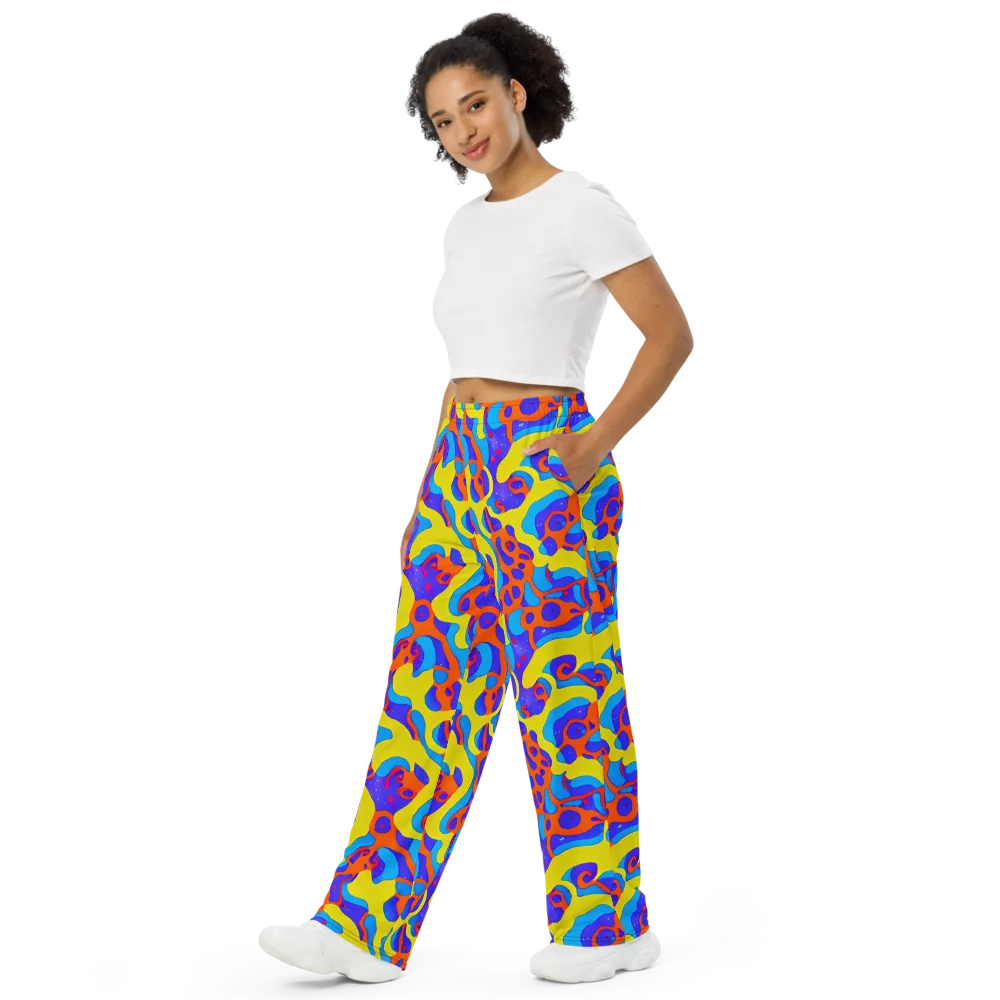 Elmyr's Enigma on Wide-Leg Pants — Left Front