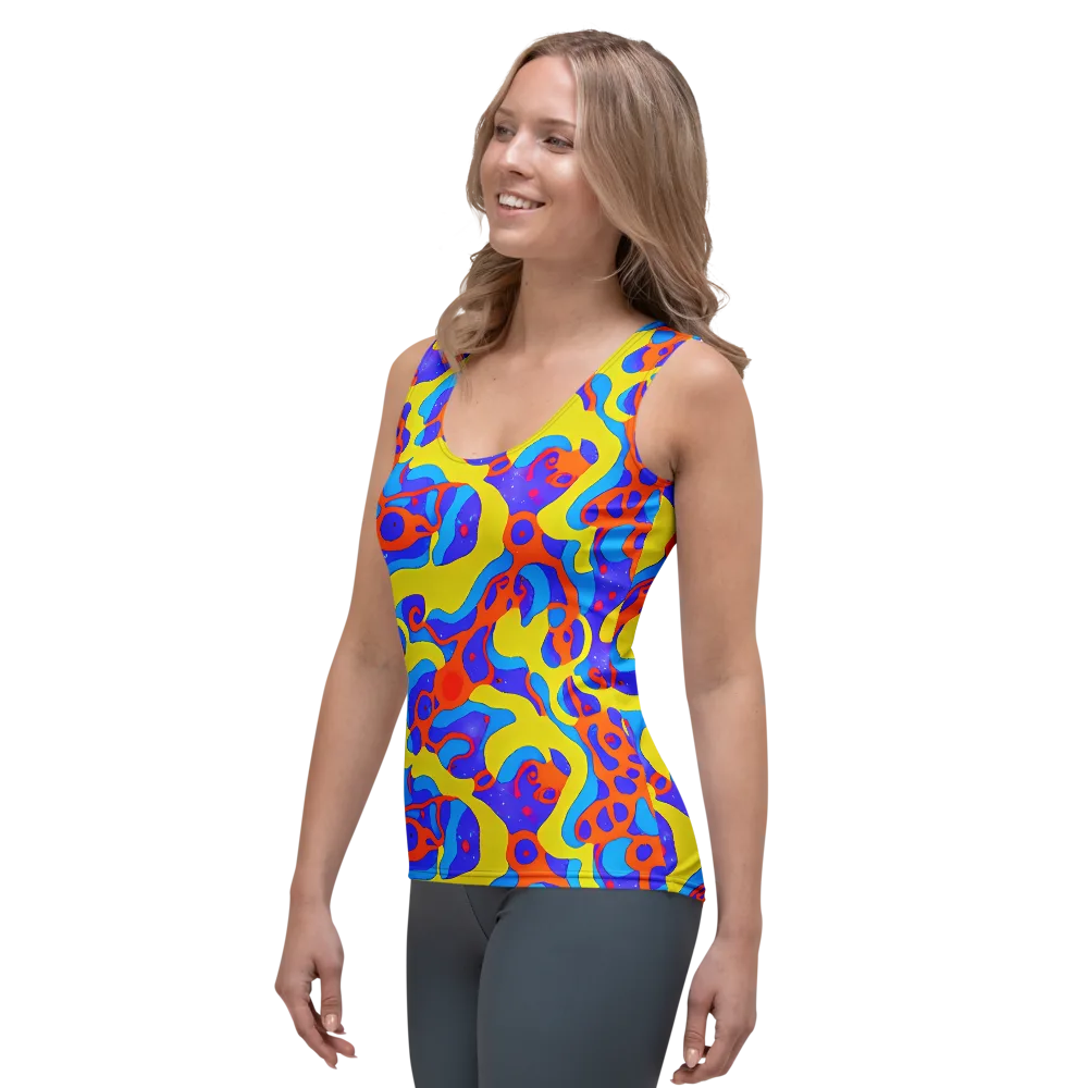 Elmyr's Enigma on Women's Tank Top — Left Front