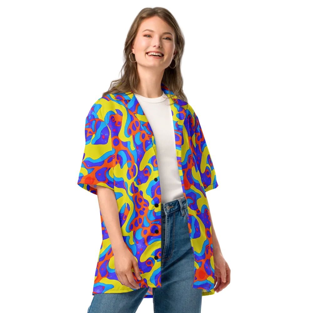 Elmyr's Enigma on Button Shirt — Front