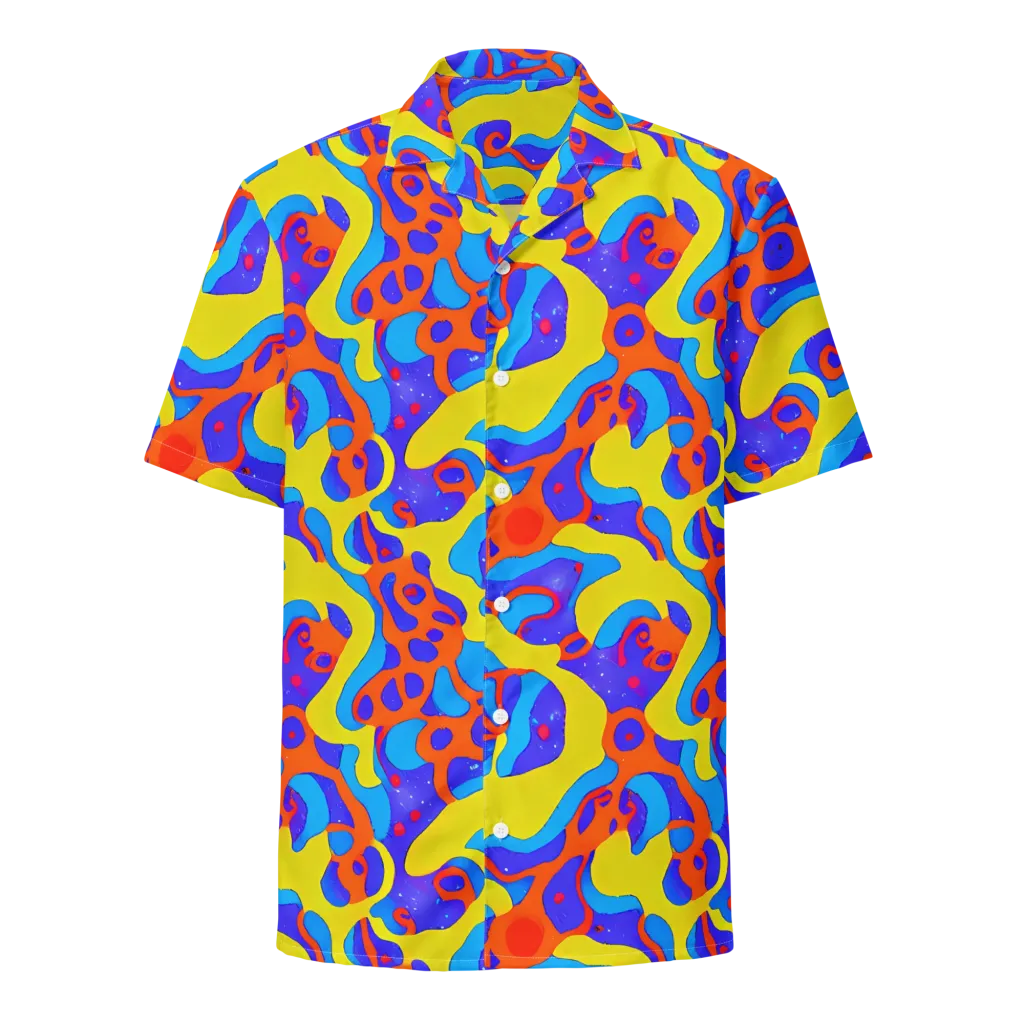 Elmyr's Enigma on Button Shirt — Front