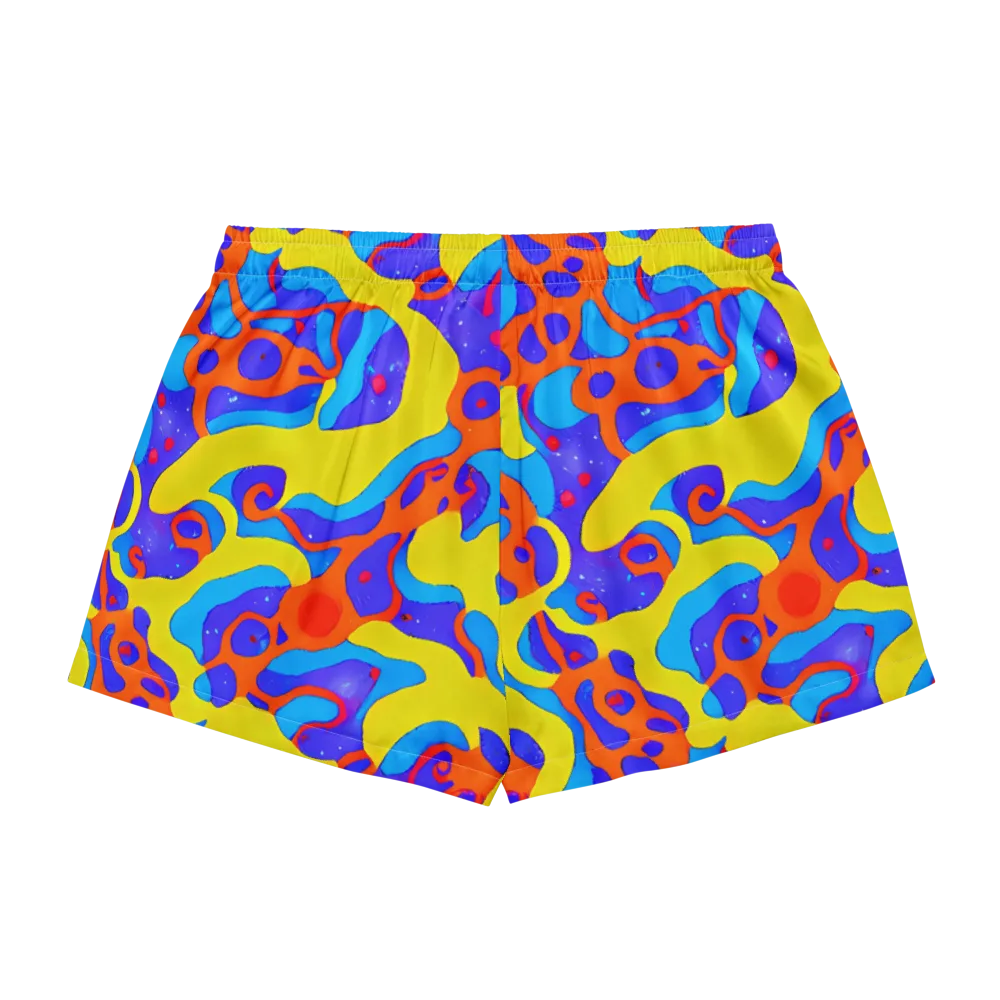 Elmyr's Enigma on Women's Pajama Shorts — Back
