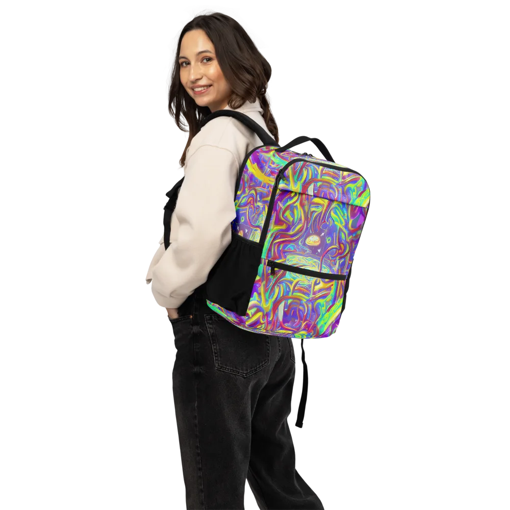 Daliesque Drift on Utility Backpack — Back