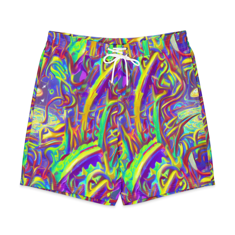 Daliesque Drift on Men's Board Shorts — Front