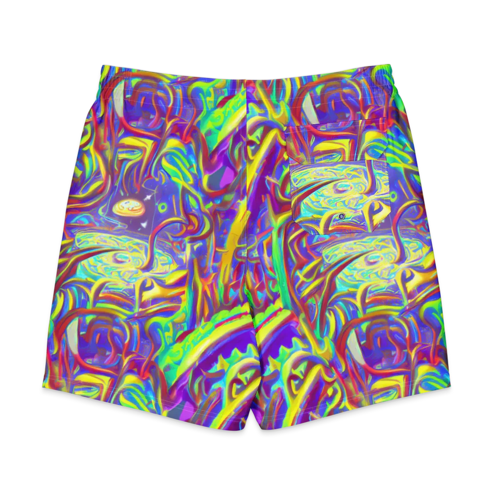 Daliesque Drift on Men's Board Shorts — Back