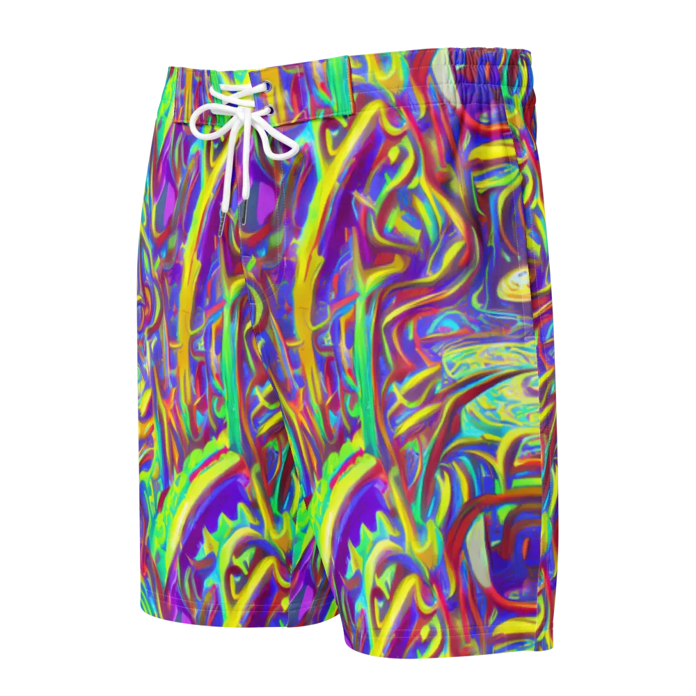 Daliesque Drift on Men's Board Shorts — Front