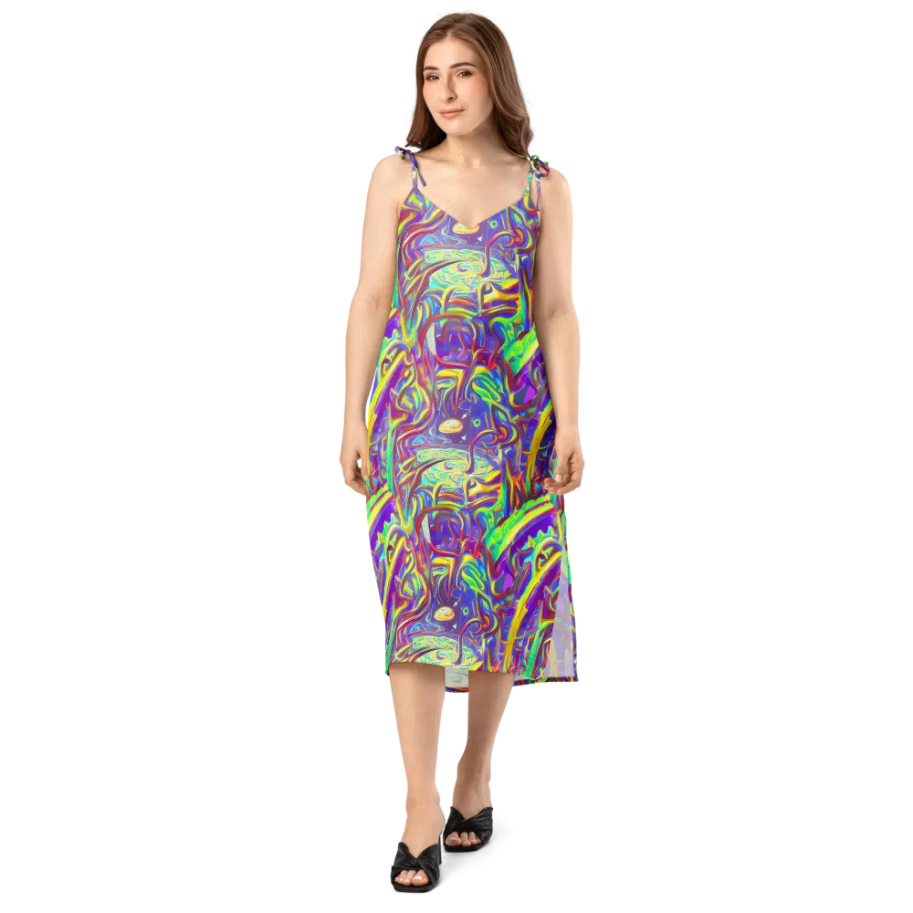 Daliesque Drift on Slip Dress — Front