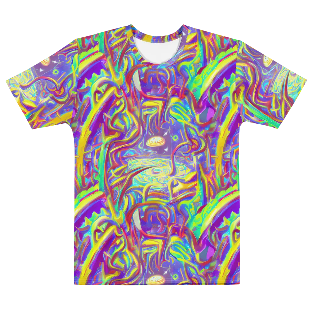 Daliesque Drift on Men's Cotton Crew Neck T-Shirt — Front