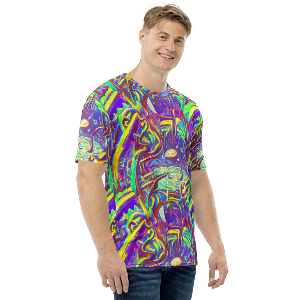 Daliesque Drift on Men's Crew Neck T-Shirt — Right