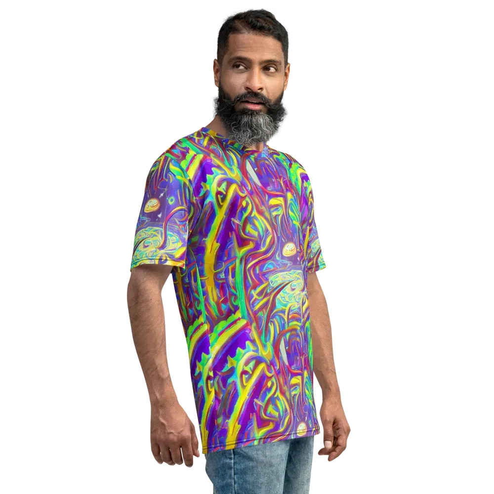 Daliesque Drift on Men's Crew Neck T-Shirt — Right