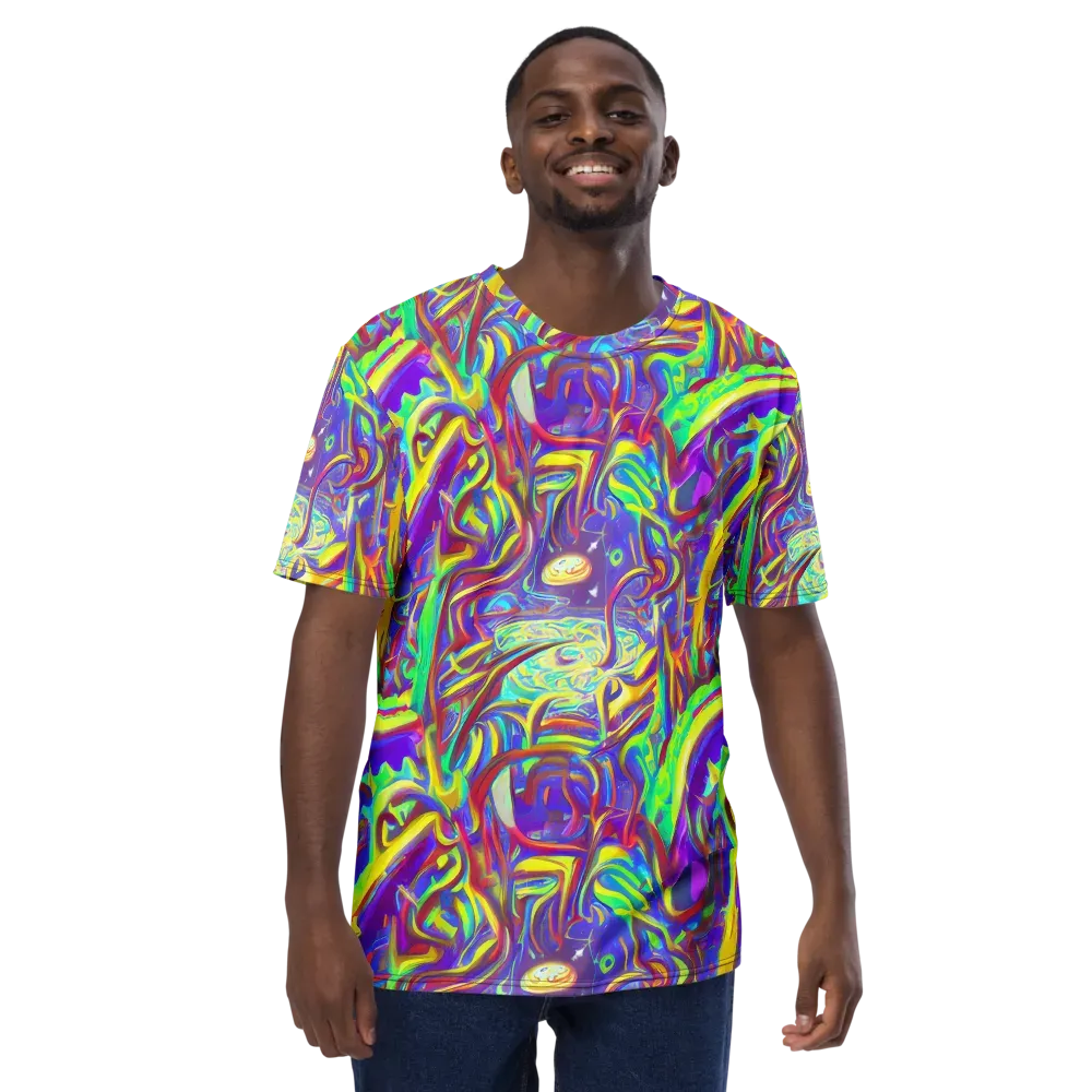 Daliesque Drift on Men's Crew Neck T-Shirt — Front