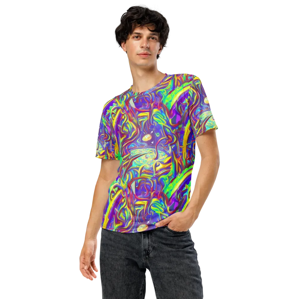 Daliesque Drift on Men's Crew Neck T-Shirt — Front