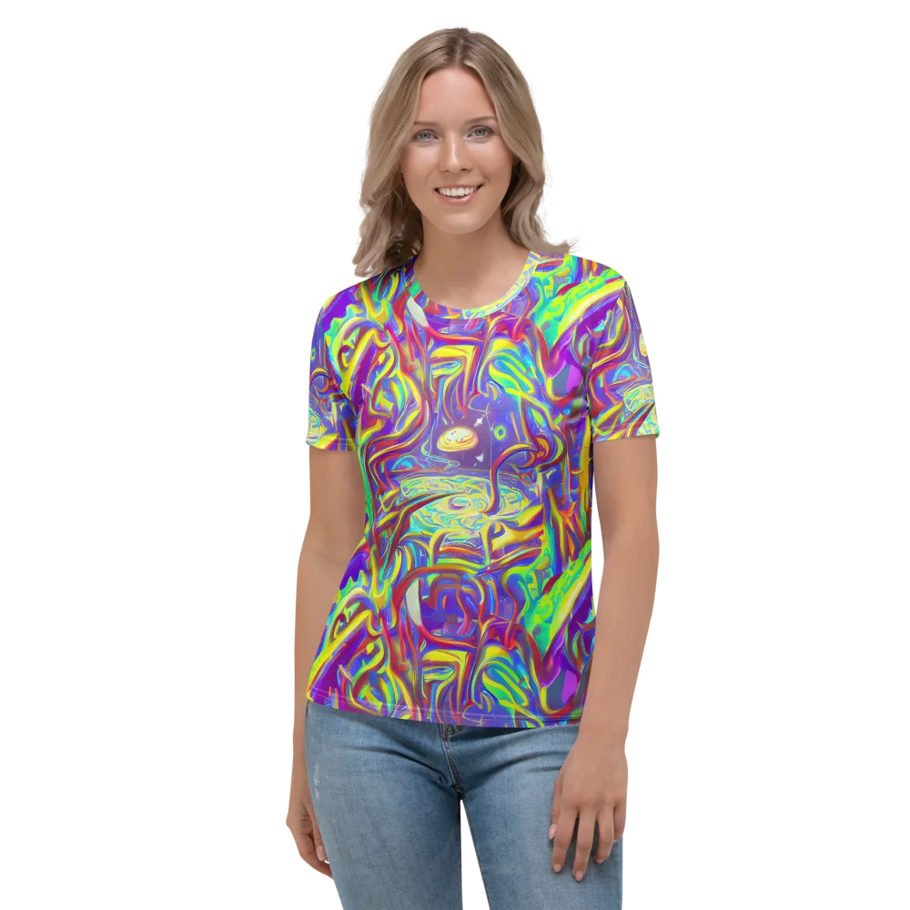 Daliesque Drift on Women's Crew Neck T-Shirt — Front