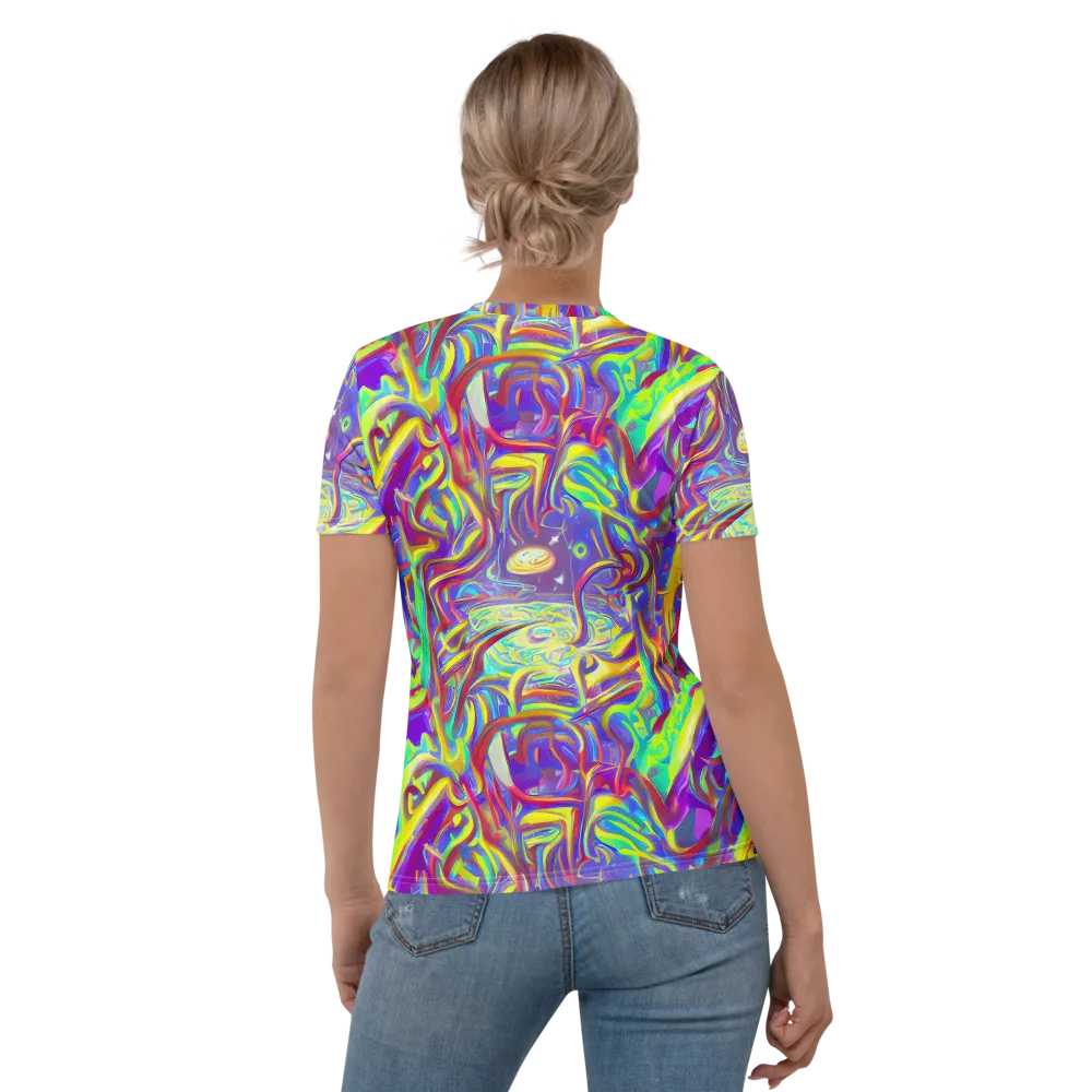 Daliesque Drift on Women's Crew Neck T-Shirt — Back