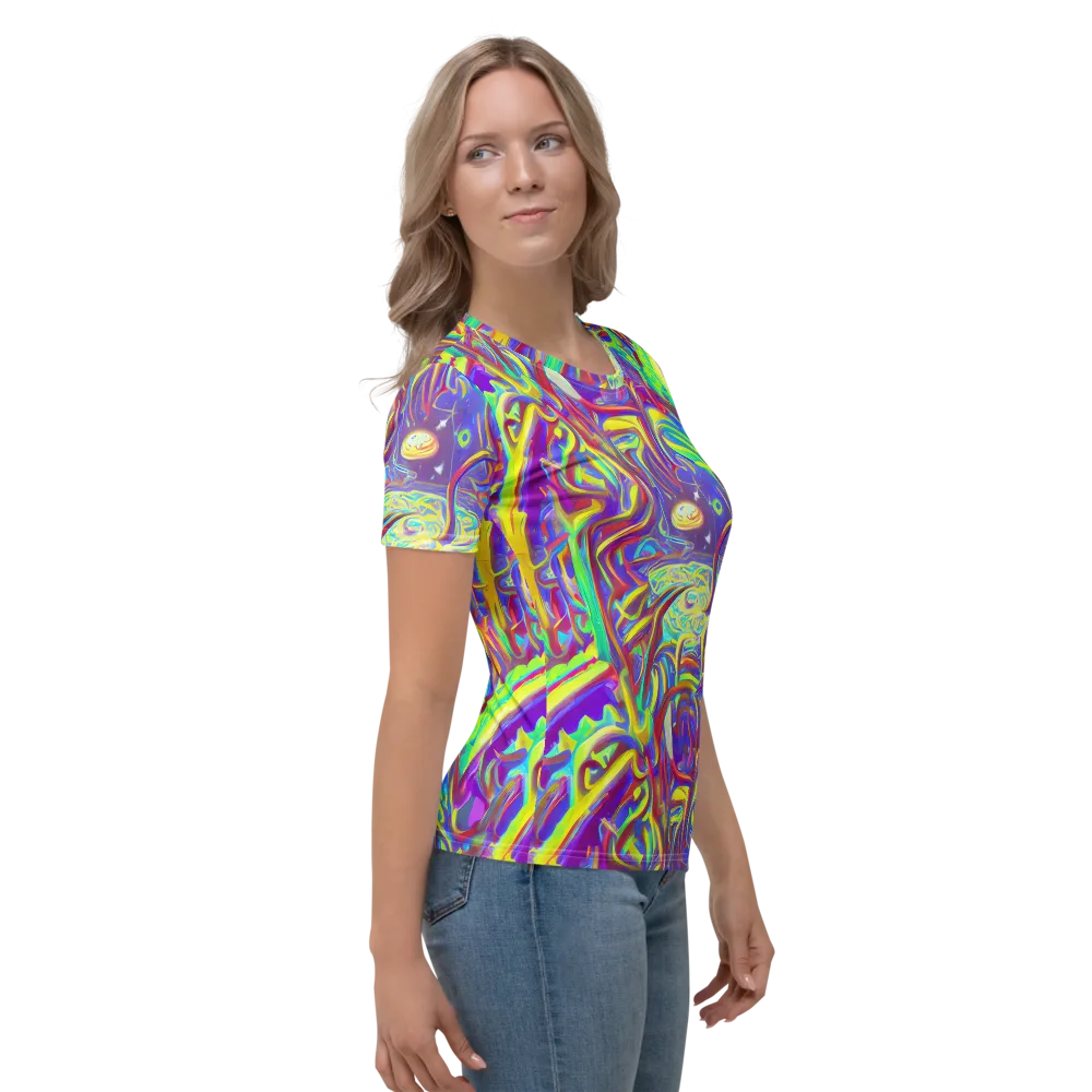 Daliesque Drift on Women's Crew Neck T-Shirt — Right