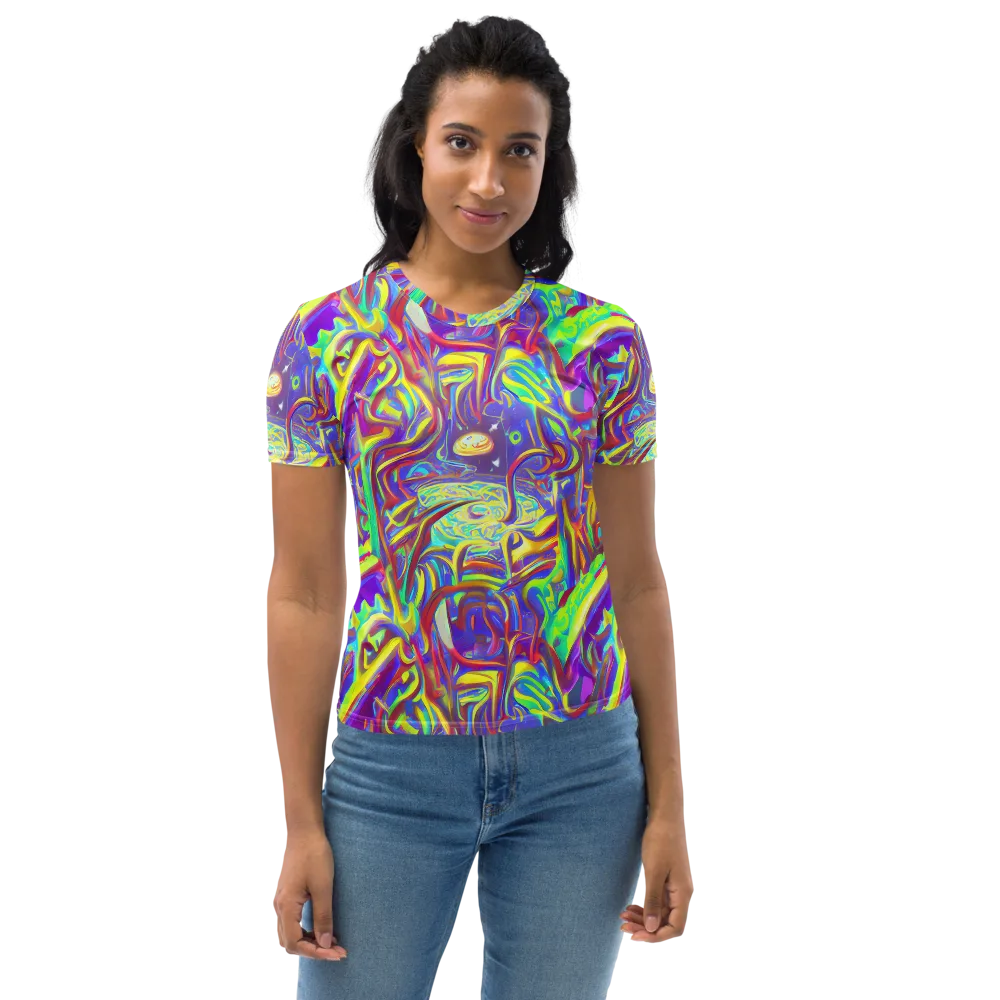 Daliesque Drift on Women's Crew Neck T-Shirt — Front