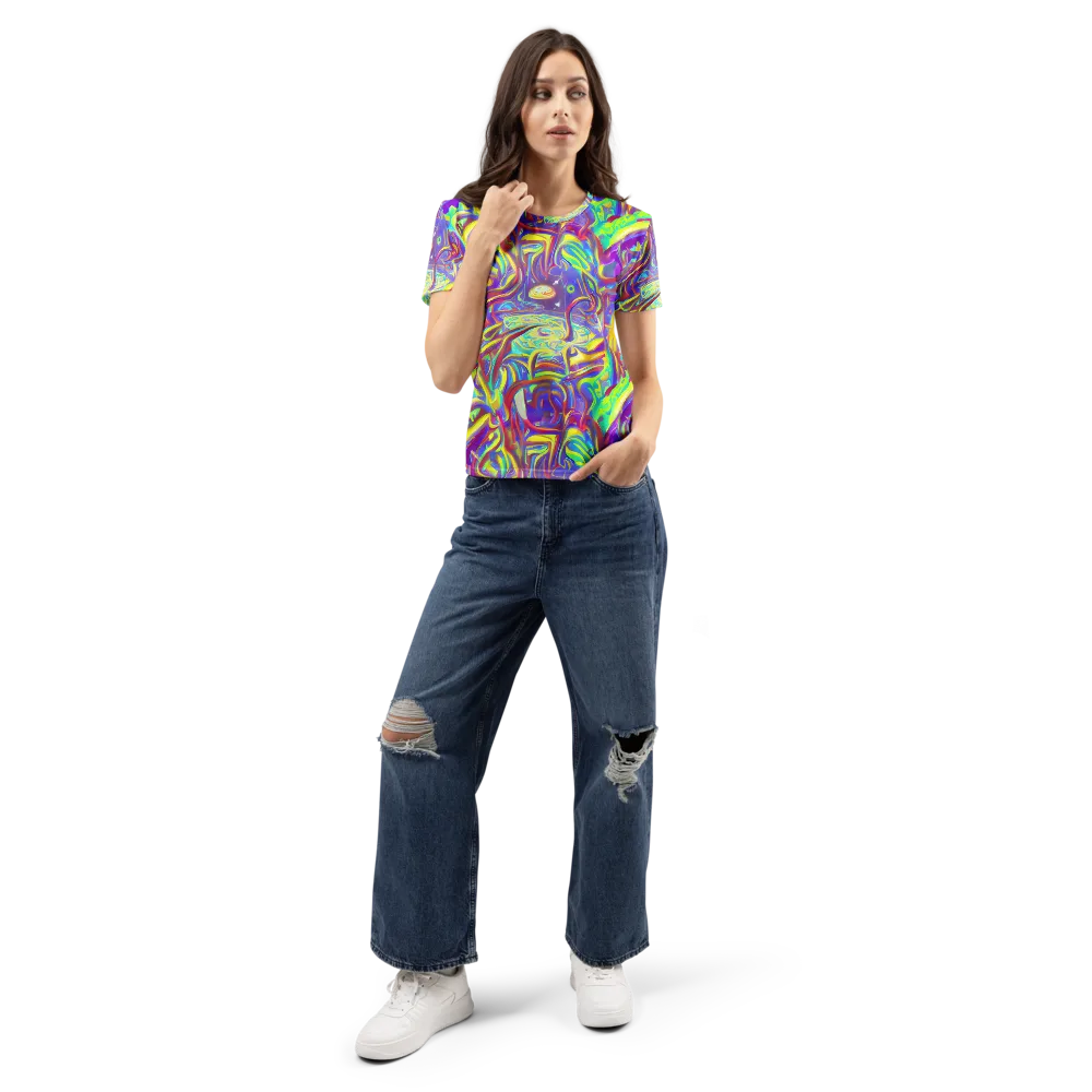 Daliesque Drift on Women's Crew Neck T-Shirt — Front