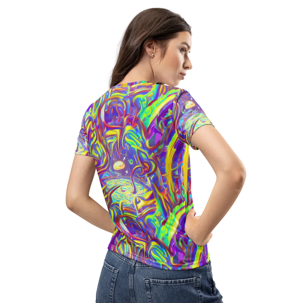 Daliesque Drift on Women's Crew Neck T-Shirt — Back