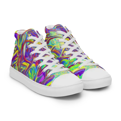 Daliesque Drift on a Women's High Top Canvas Shoes