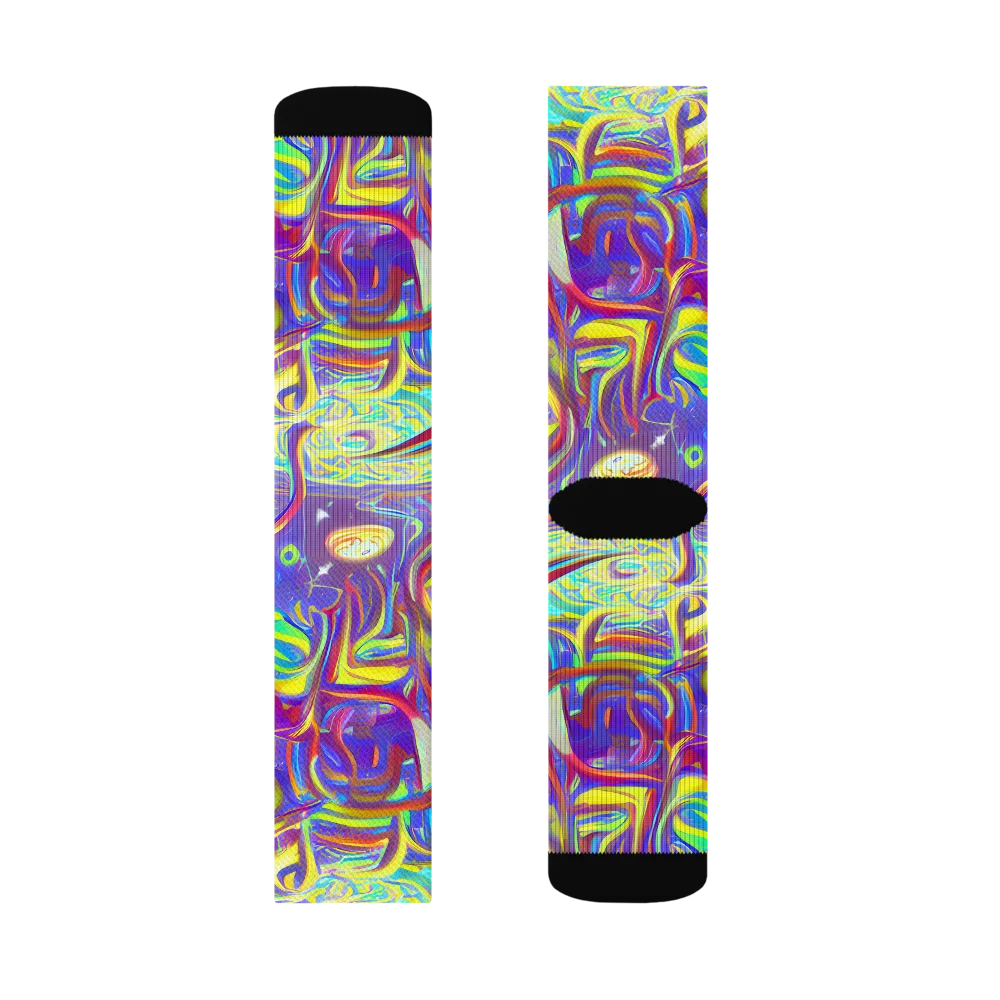 Daliesque Drift on Socks — Left Sock