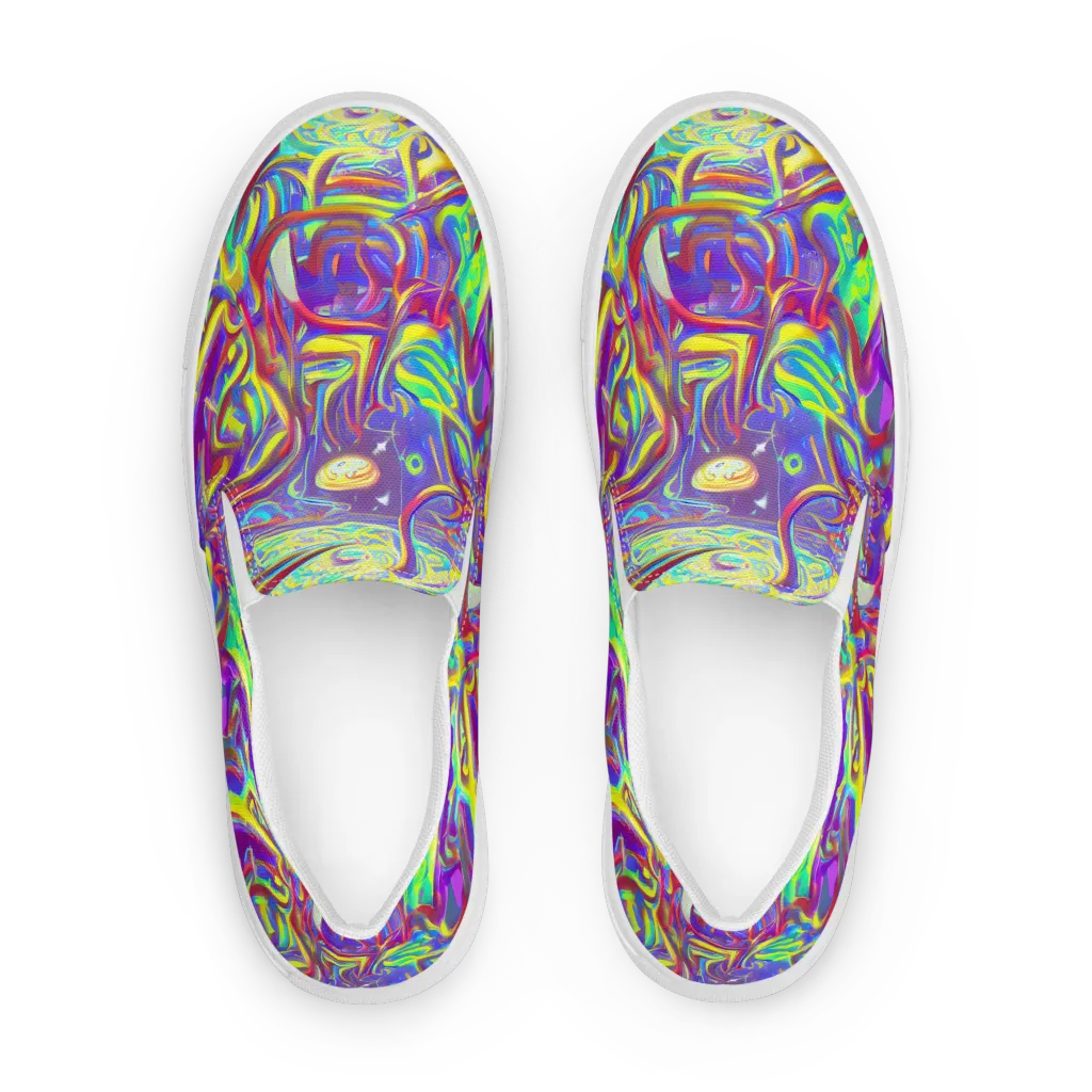 Daliesque Drift on Women's Slip-On Canvas Shoes — Front
