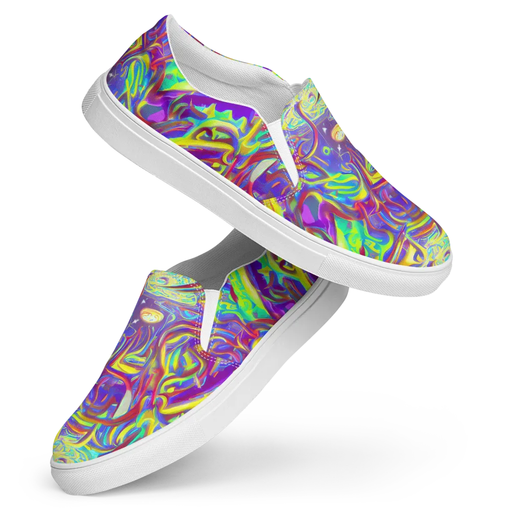 Daliesque Drift on Women's Slip-On Canvas Shoes — Front
