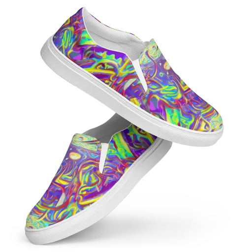 Daliesque Drift on a Women's Slip-On Canvas Shoes