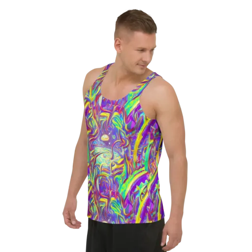 Daliesque Drift on a Men's Tank Top