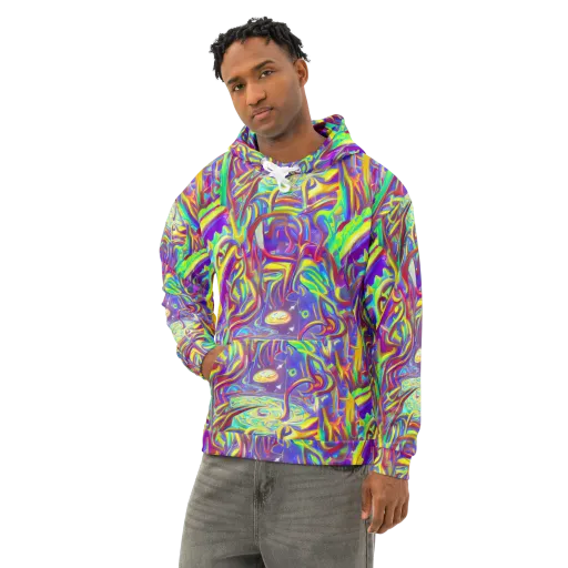 Daliesque Drift on a Cotton Hoodie