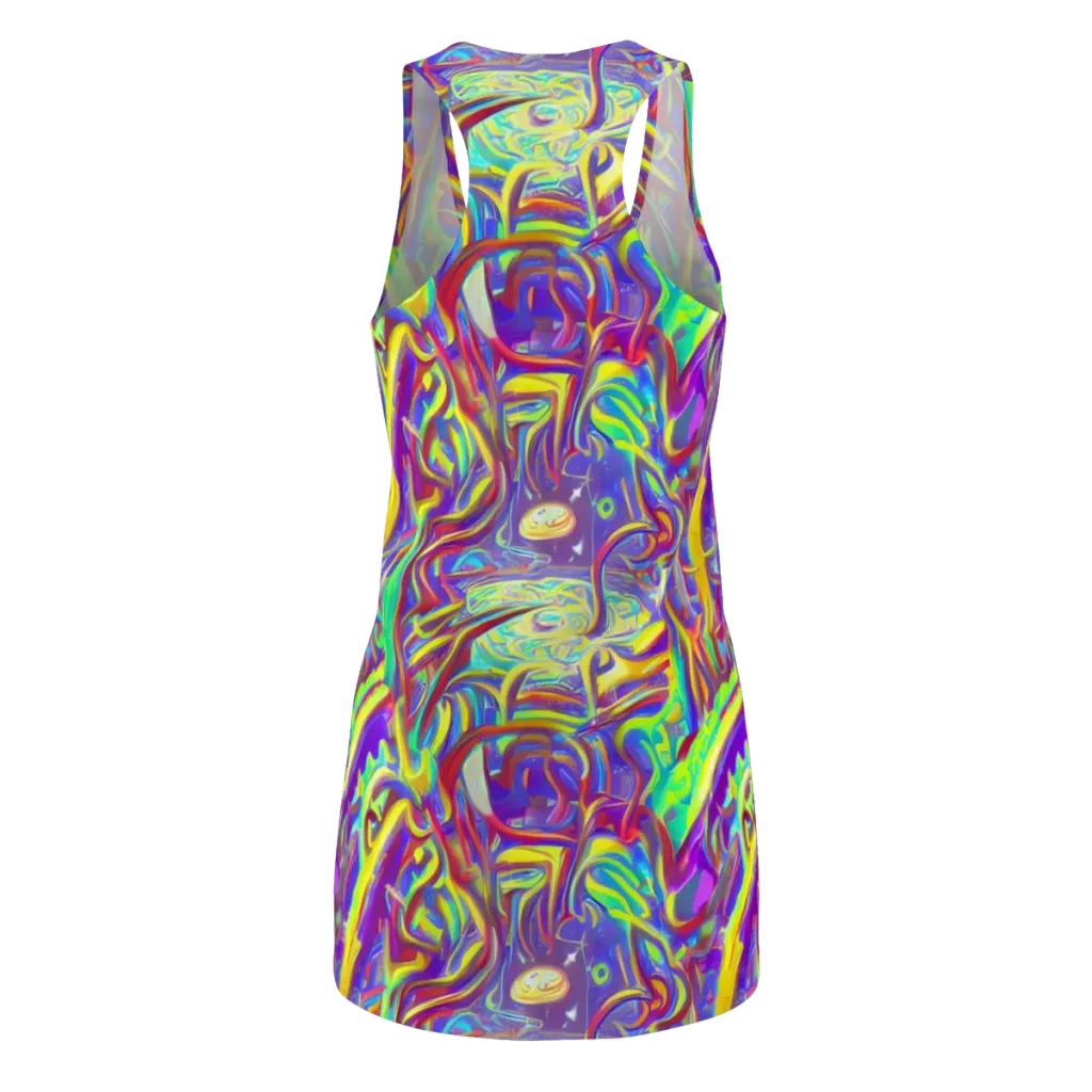 Daliesque Drift on Racerback Dress — Back