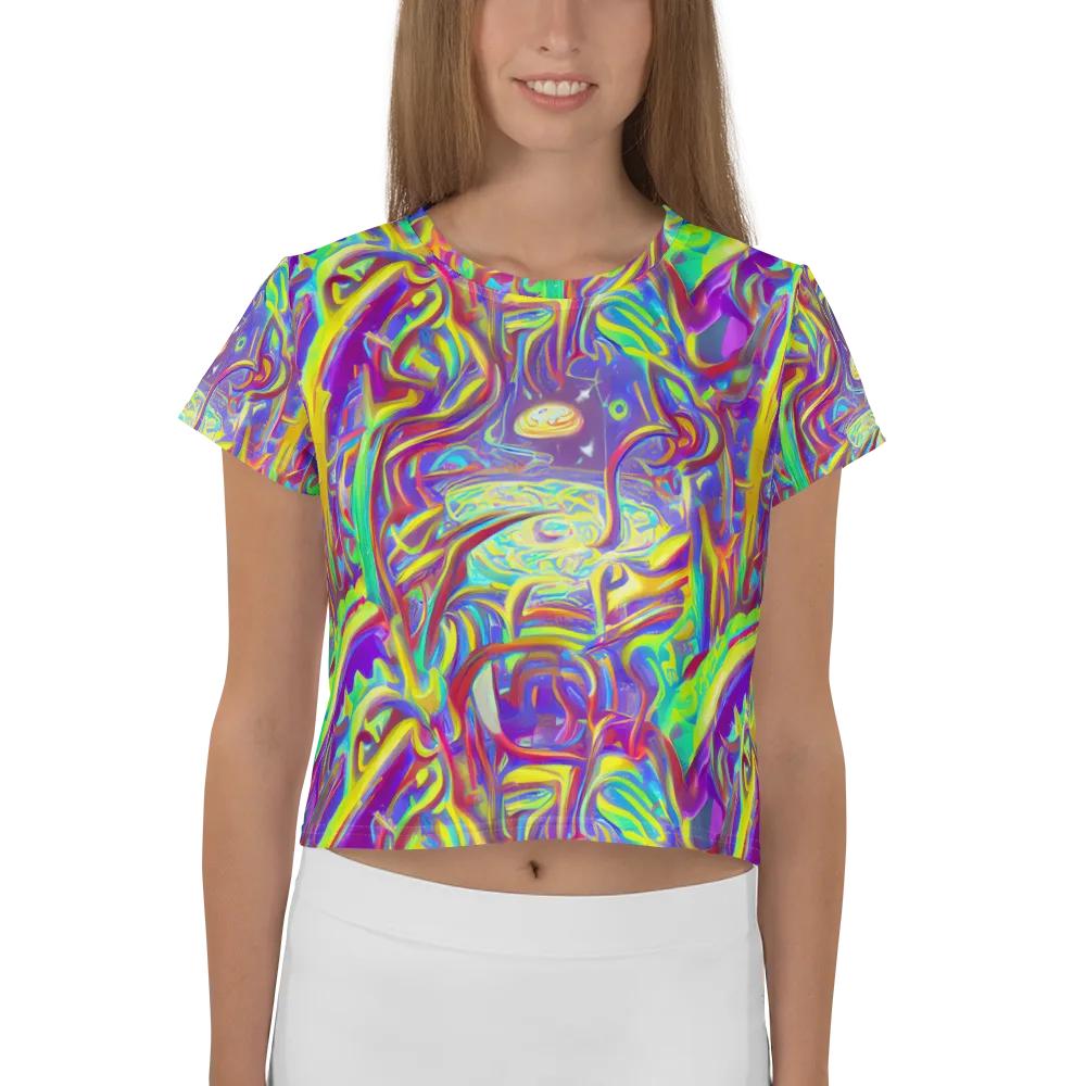 Daliesque Drift on Crop Tee — Front