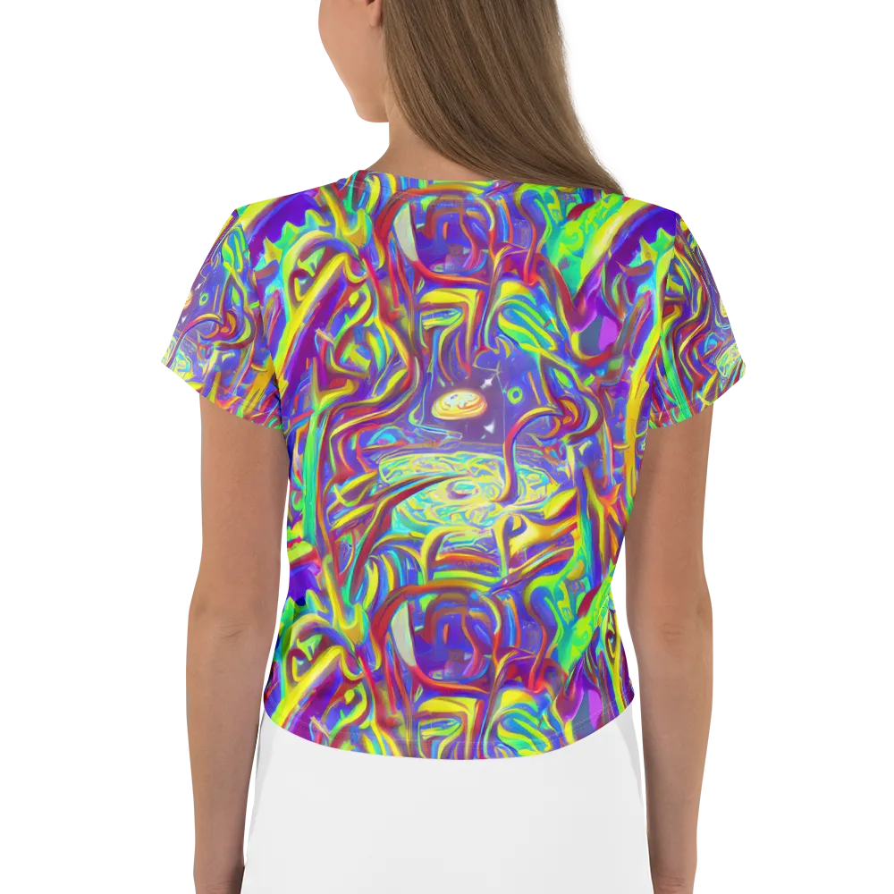 Daliesque Drift on Crop Tee — Back