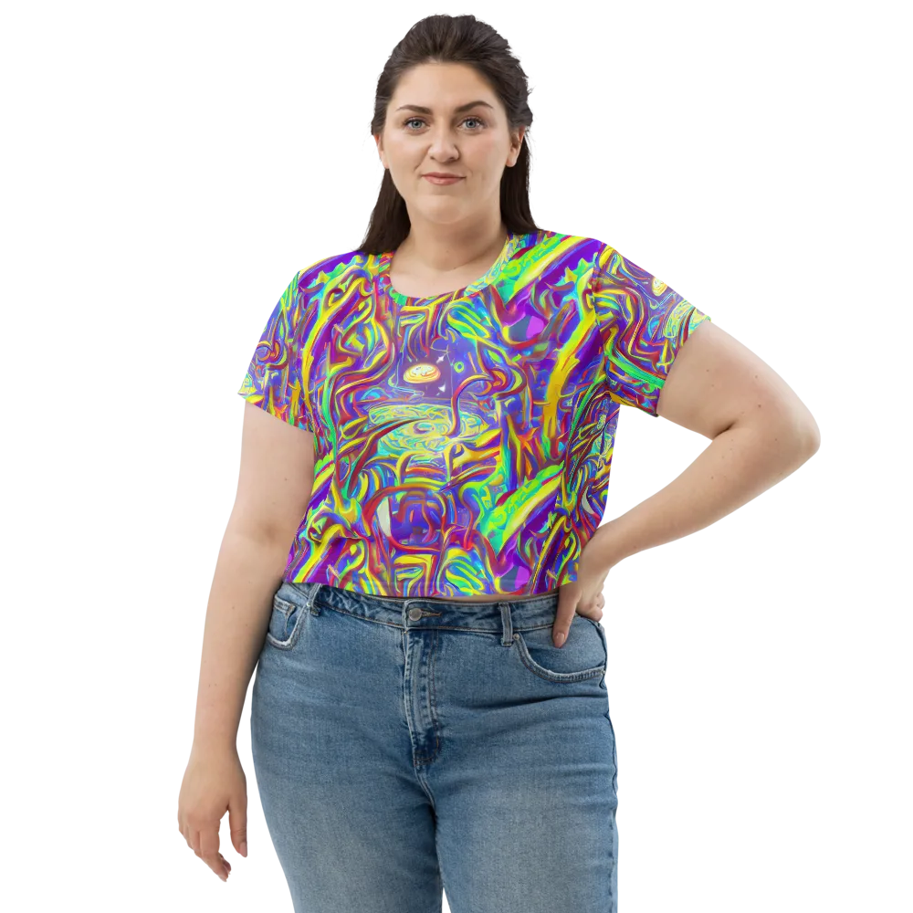 Daliesque Drift on Crop Tee — Front