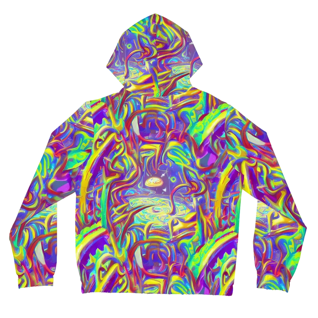 Daliesque Drift on Women's Full-Zip Hoodie — Back