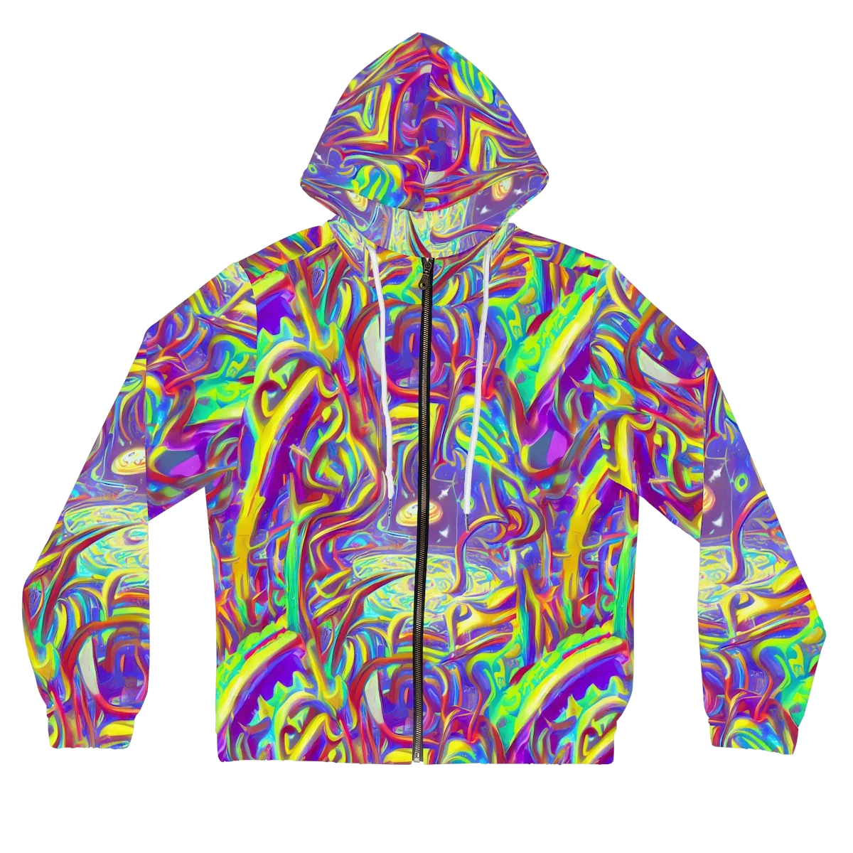 Daliesque Drift on Women's Full-Zip Hoodie — Front